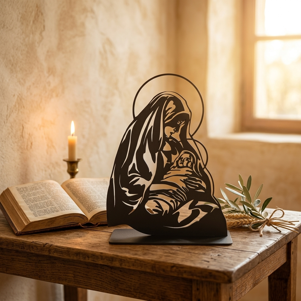 Madonna & Child with Halo