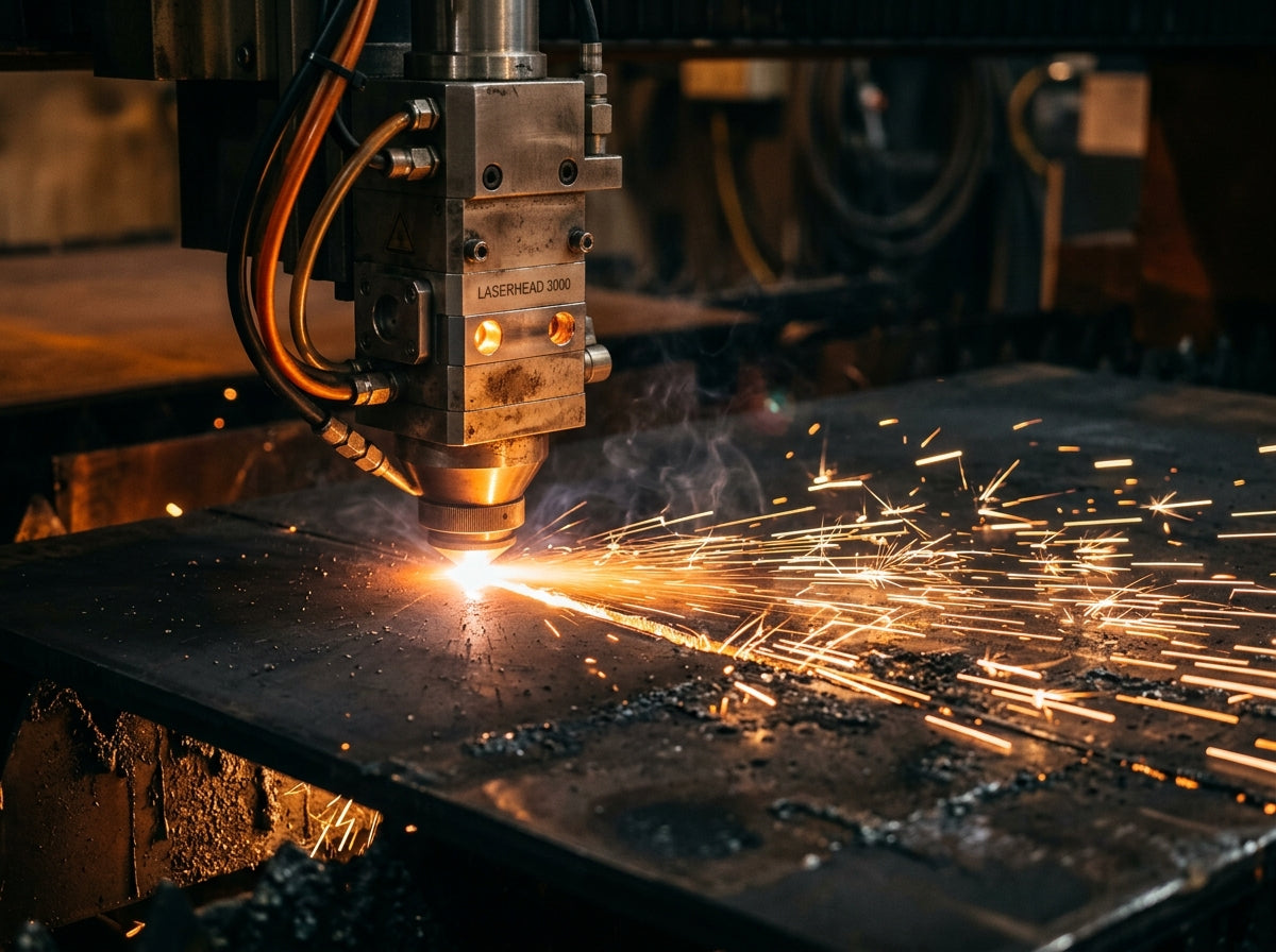 Laser cutting steel